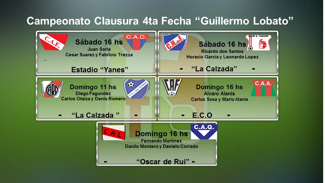 4ta fecha arbitros